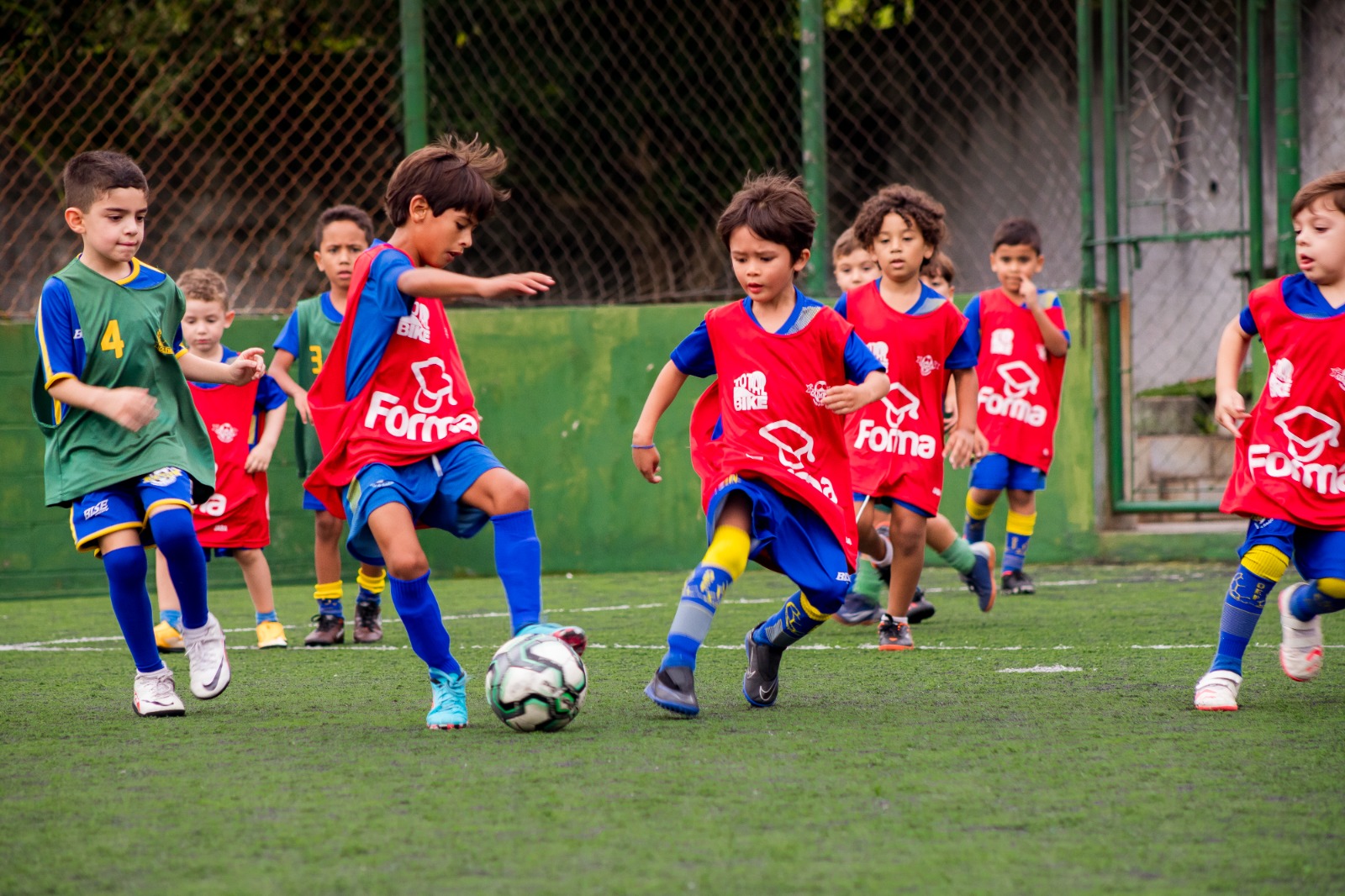 Alunos da Olímpia em treinamento